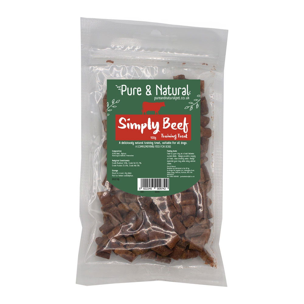 Pure & Natural Simply Meaty Training Treats Beef