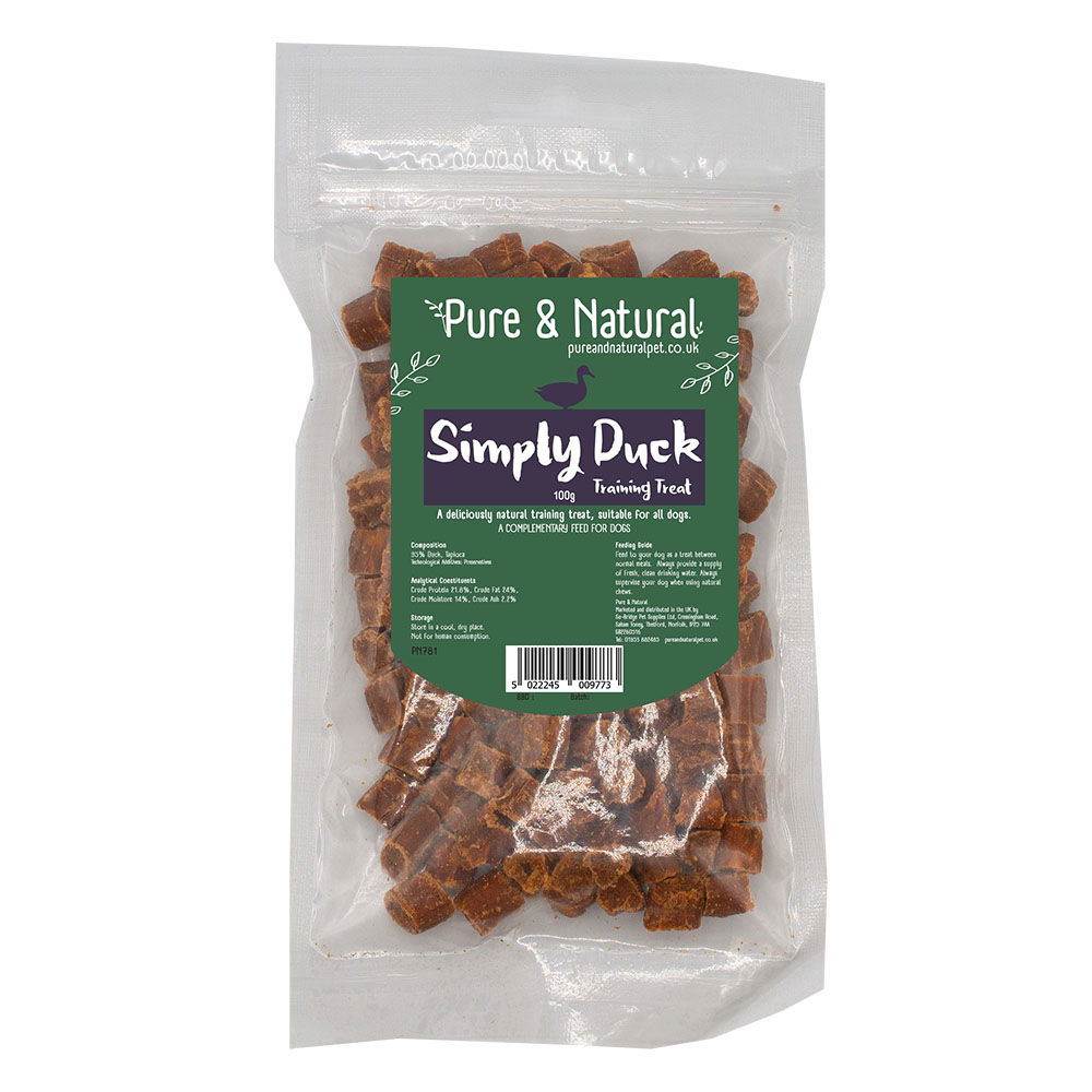 Pure &amp; Natural Simply Meaty Training Treats Duck