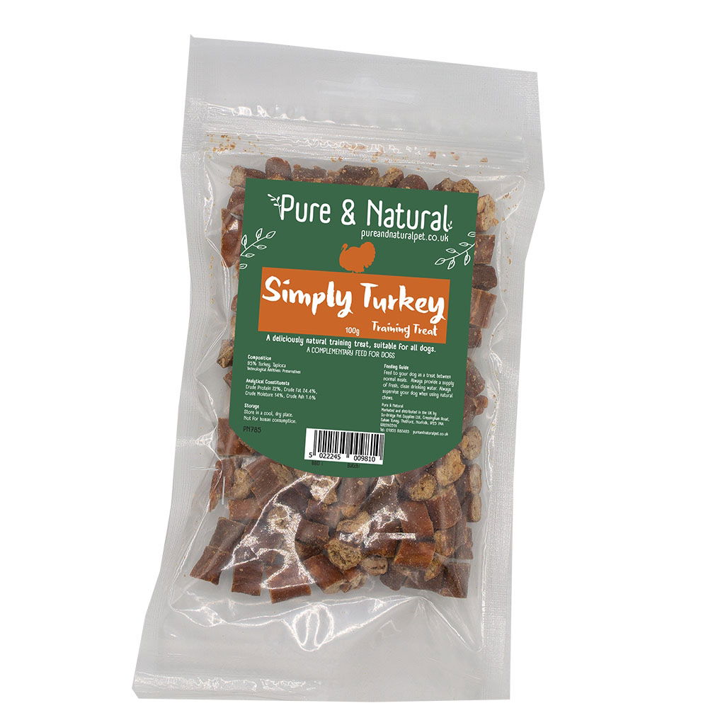 Pure &amp; Natural Simply Meaty Training Treats Turkey