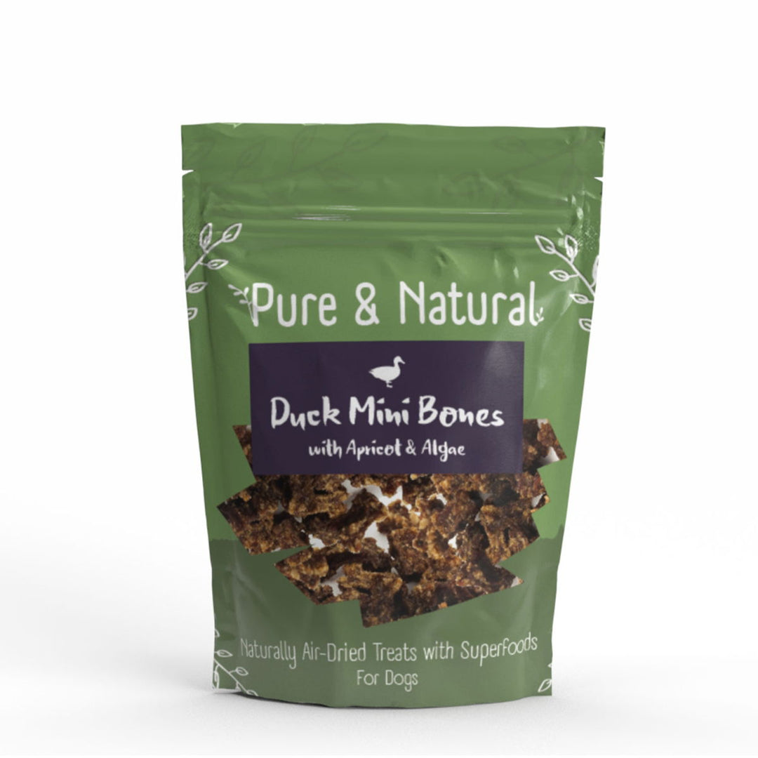 Pure & Natural Air Dried Duck Fillets Treats with Superfoods Apricot & Algae 100g