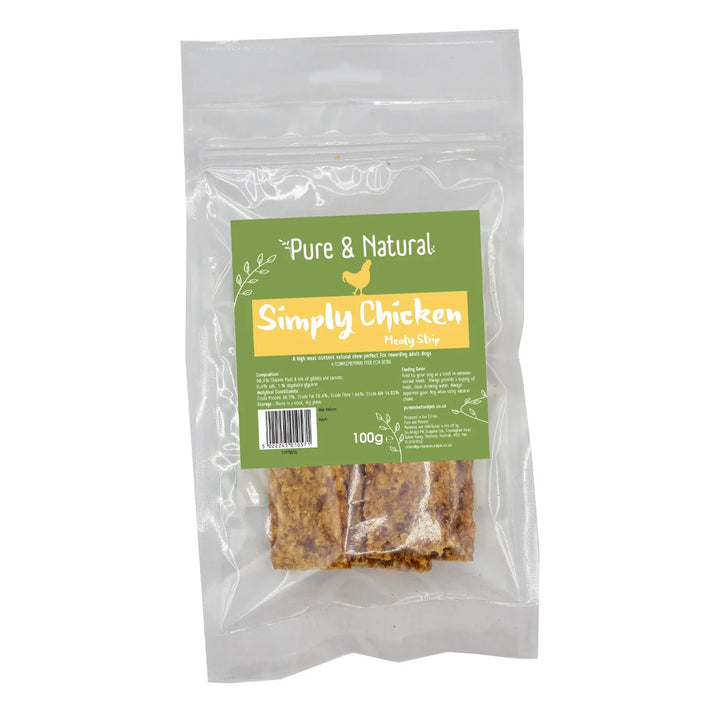 Pure & Natural Meat Strips Chicken 100g