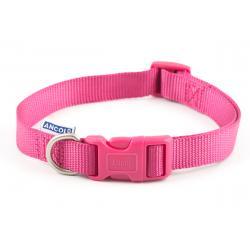 Ancol Nylon Adjustable Collar Raspberry 30-50cm sz 2-5
