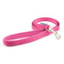 Ancol Padded Nylon Lead Raspberry 1.2x100cm
