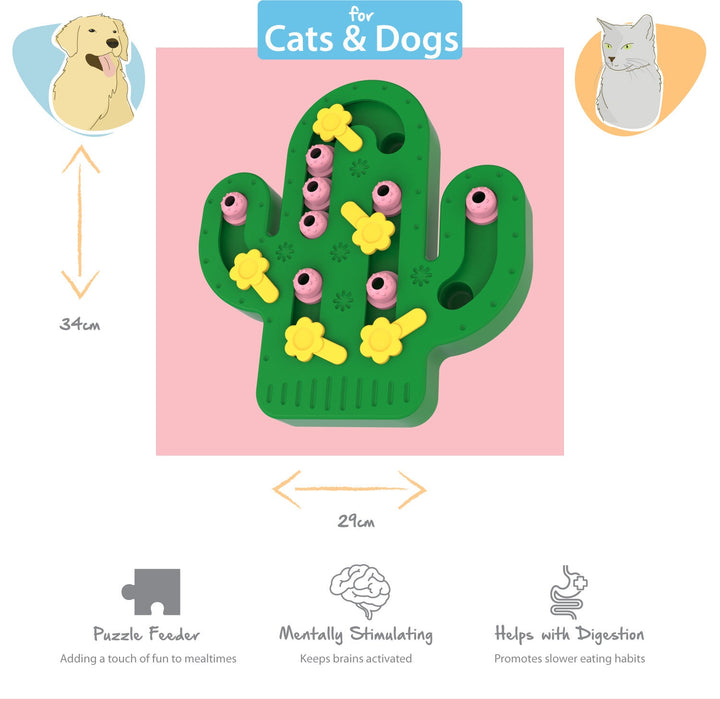 Happy Pet Cactus Puzzle Feeder