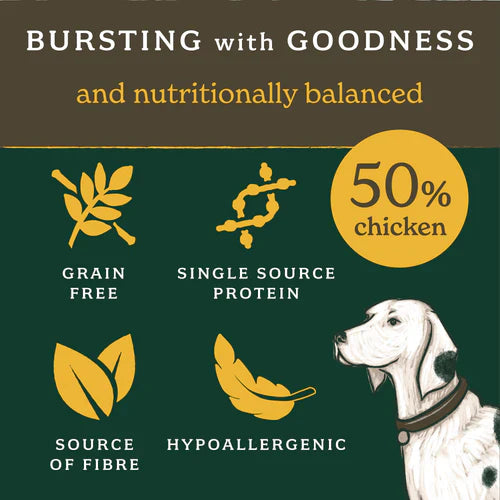 Forthglade Chicken Lightly Baked Natural Dry Dog Food, 2kg