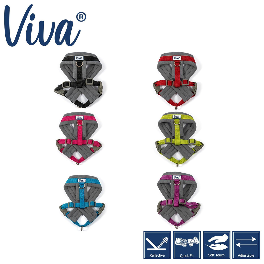 Ancol Viva Padded Harness Lime L 52-71cm
