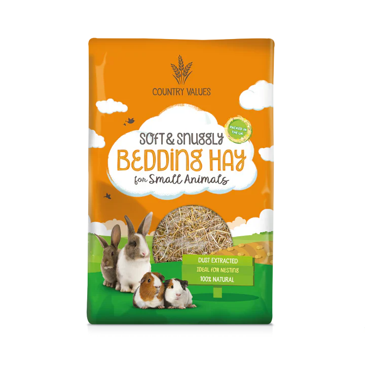 Country Values Soft & Snuggly Bedding Hay For Small Animals 1kg