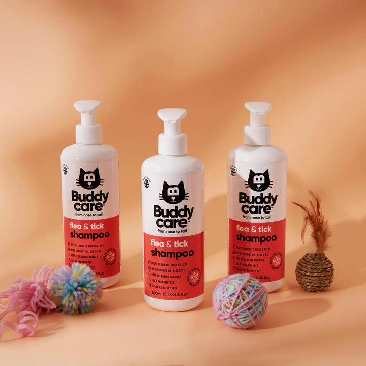 Buddycare Cat Shampoo Flea & Tick 500ml