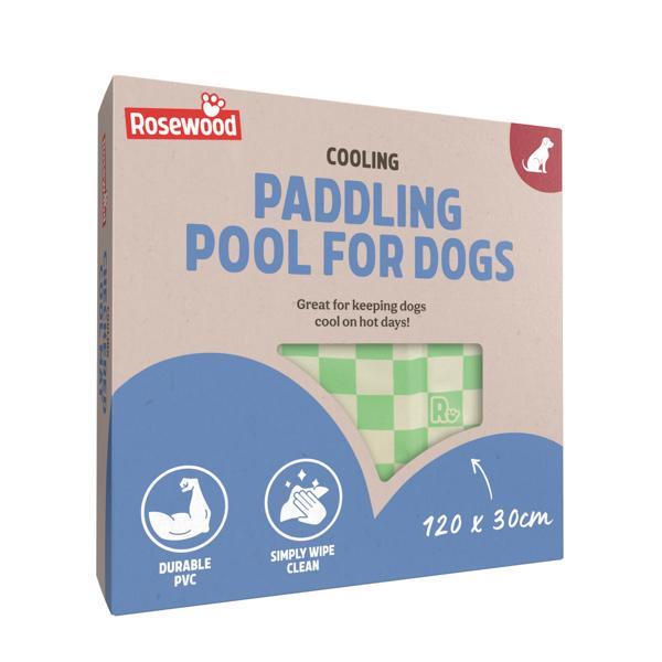 Rosewood Green Checkered Paddling Pool Medium, 120Cm