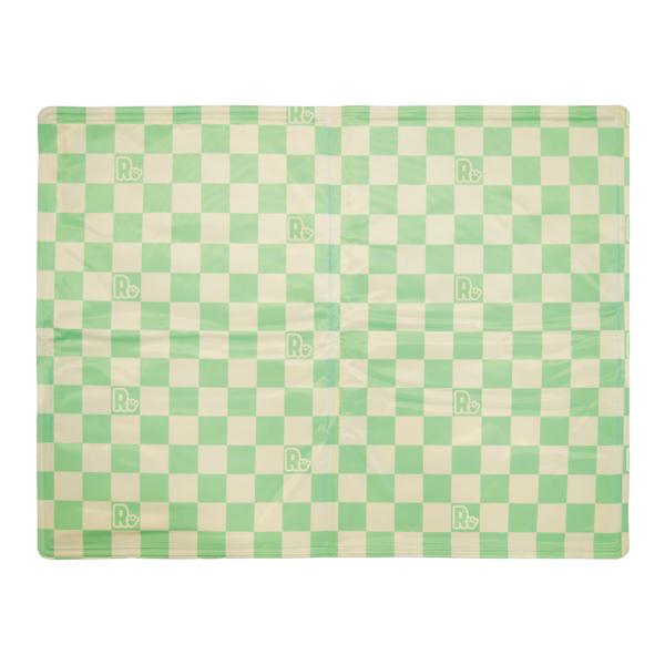 Rosewood Green Checkered Cool Mat Medium, 65 X 50Cm