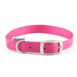 Ancol Nylon Dog Collar Raspberry 28-36cm size 3
