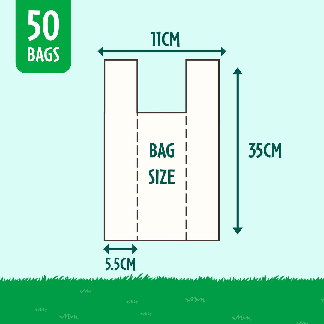 Good Boy Clean & Kind Compostable Poo Bags Flat 50 bags