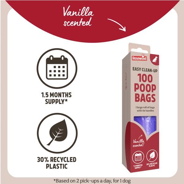 Rosewood 100Pc Poop Bags