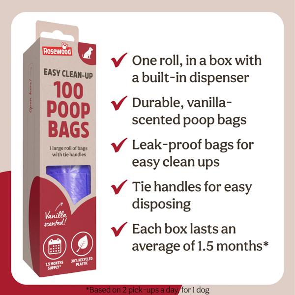 Rosewood 100Pc Poop Bags
