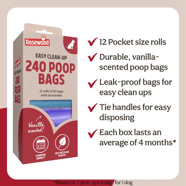 Rosewood 240Pc Poop Bags