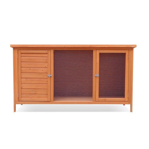 Harrisons Ulverston Single Hutch on legs natural 130x50x70cm - Ormskirk Pets