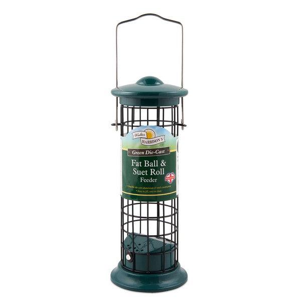 Harrisons Green Die Cast Suet Roll and Fat Ball Feeder - Ormskirk Pets