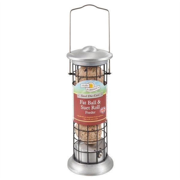 Harrisons Steel Die Cast Suet Roll and Fat Ball Feeder - Ormskirk Pets