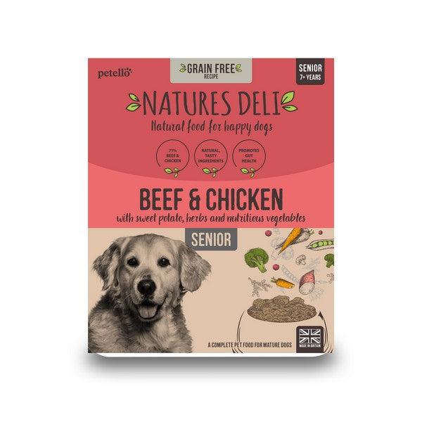 Natures Deli Senior GF Beef & Chicken 395g Case of 7
