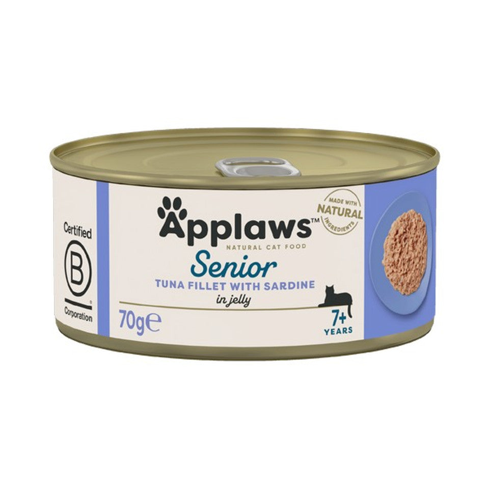 Applaws Tin Senior Cat Tuna & Sardine 24 X 70G