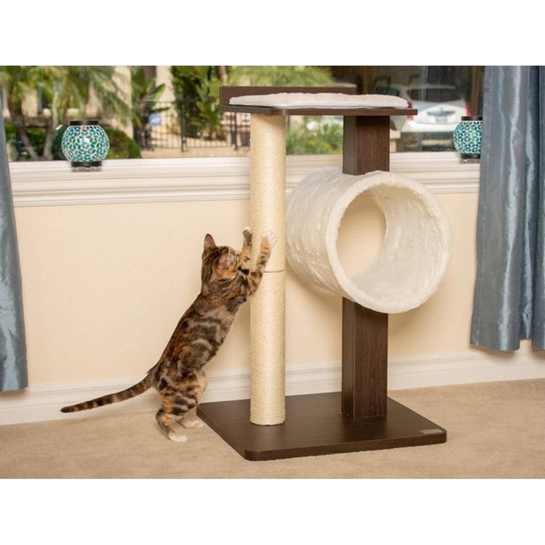 PetFusion Modern Cat Tree House & Tall Scratching Post 84cm