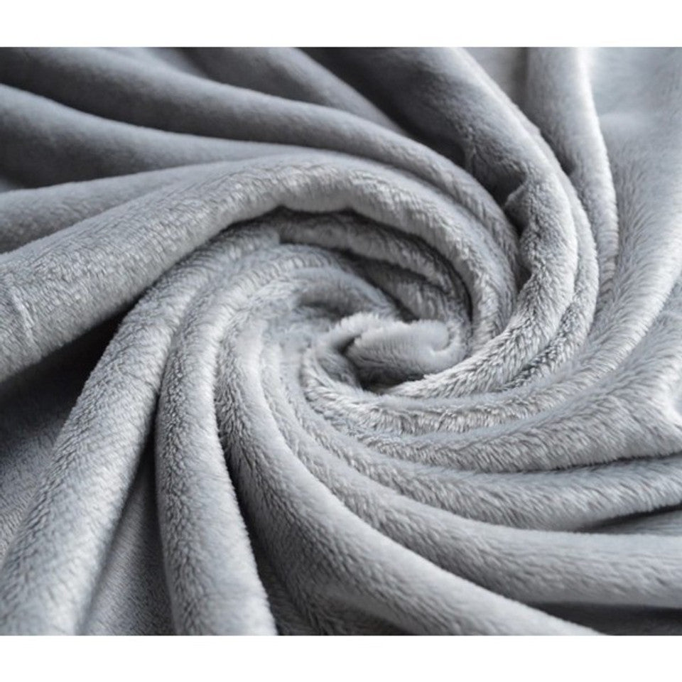 PetFusion Premium Pet Blanket XL Grey Reversible Micro Plush