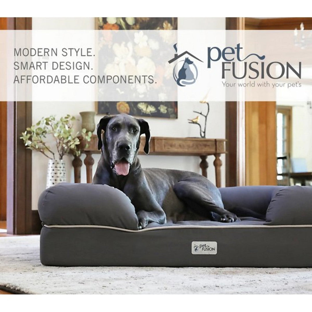 PetFusion Ultimate Solid 2.5 Inch Memory Foam Pet Bed For Small Dogs and Cats