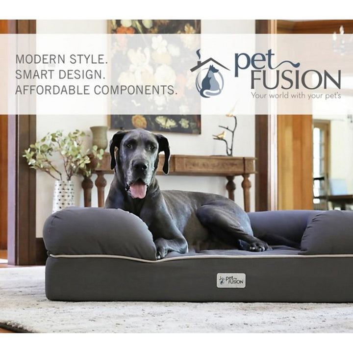 PetFusion Ultimate Solid 2.5 Inch Memory Foam Pet Bed For Small Dogs and Cats