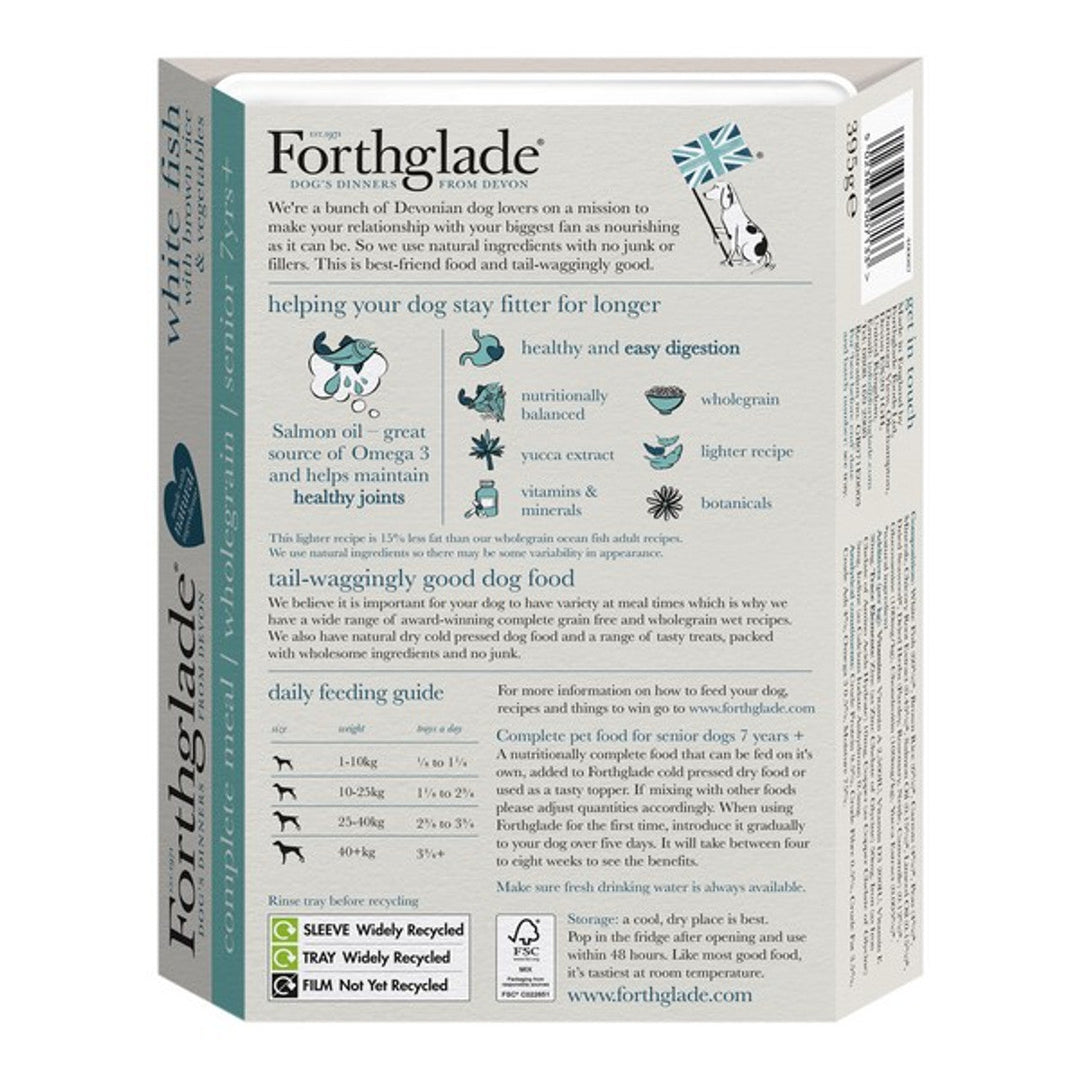 Forthglade 7+ Senior Dog Complete Meal Wholegrain Fish & Rice 18 X 395g