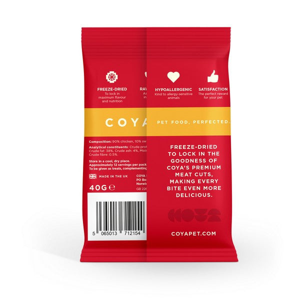 Coya Freeze Dried Adult Dog Treats Chicken 40g