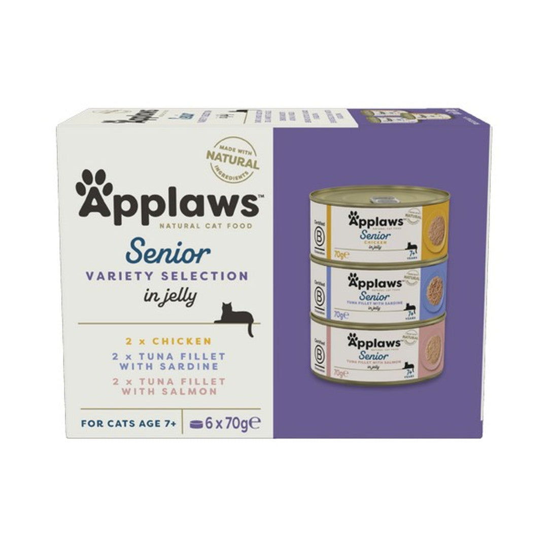 Applaws Cans Senior Cat Variety Selection In Jelly 6 x 70g