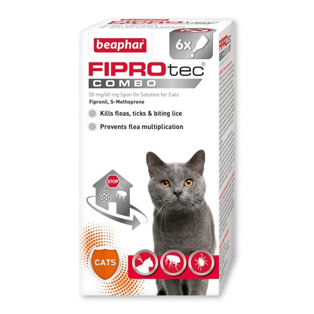Beaphar Fiprotec Combo Spot-On Cat 6 Treatments