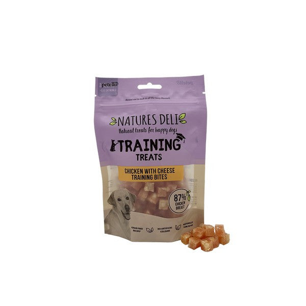 Natures Deli Training Bites Chicken with Cheese 100g Case of 10