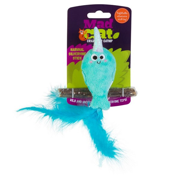 Mad Cat Narwhal Silverline Stick Toy
