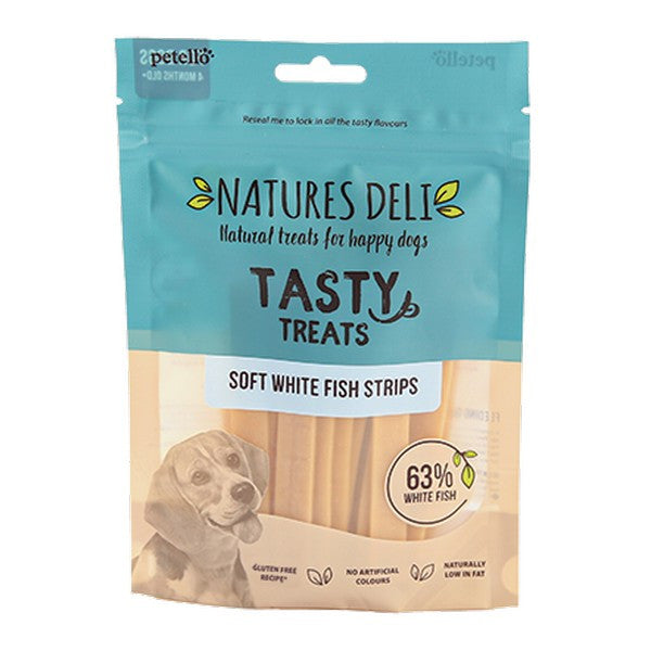 Natures Deli Ocean White Fish Strips 100g Case of 10