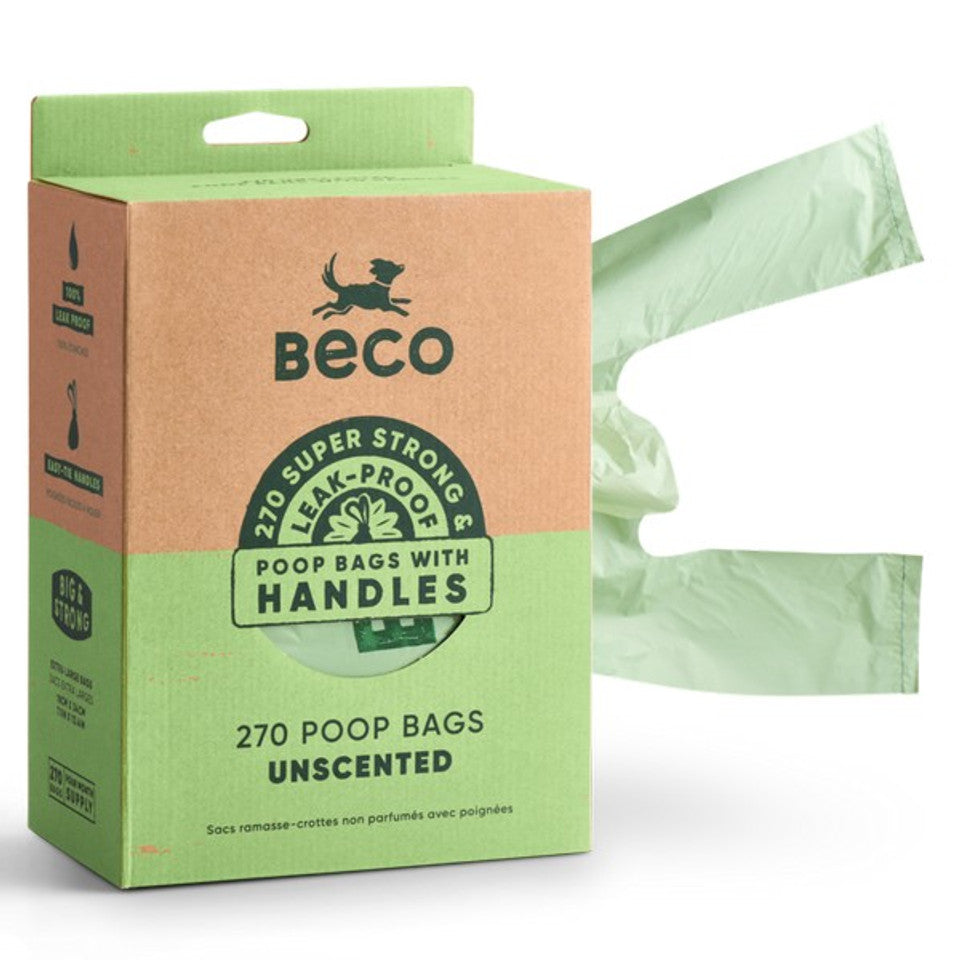 Beco Super Strong Leak Proof Poop Bags With Tie Handles 270's