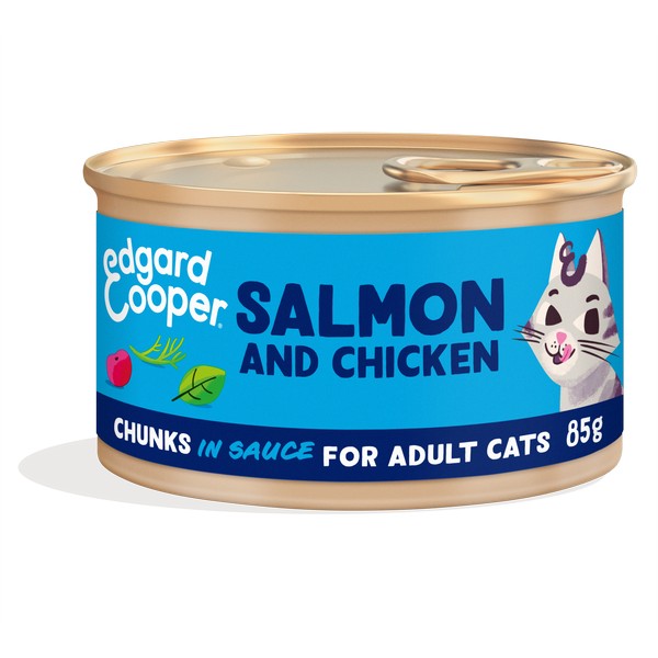 Edgard &amp; Cooper Cat Chunks Salmon &amp; Chicken 85g X 18