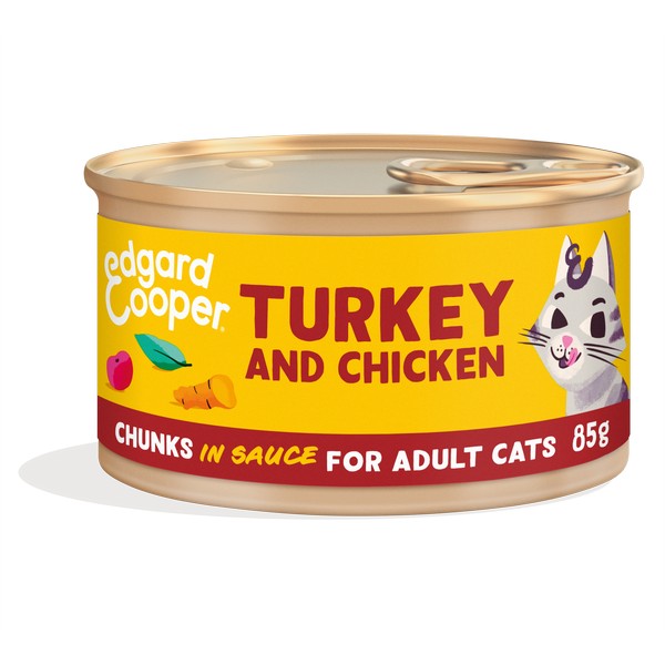 Edgard &amp; Cooper Cat Chunks Turkey &amp; Chicken 85g X 18