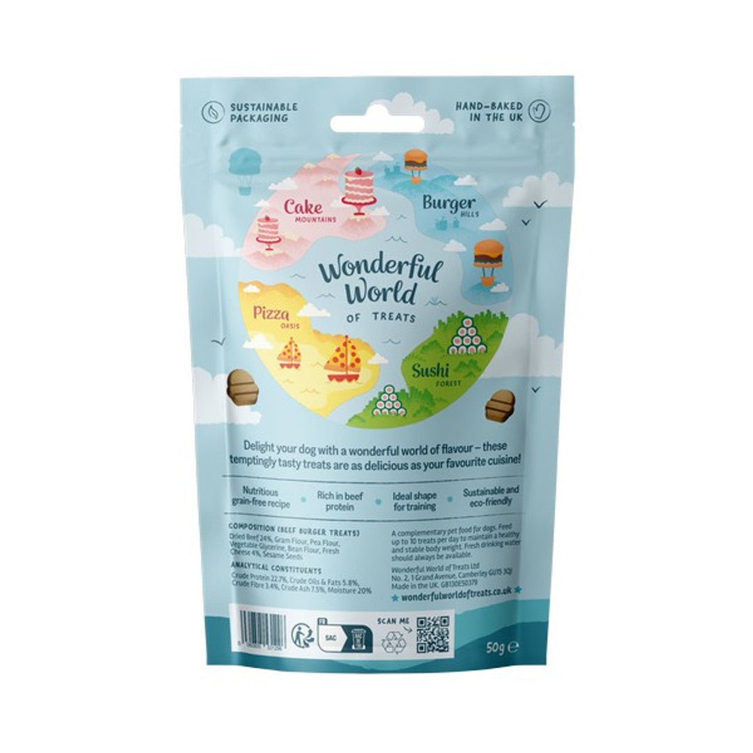 Wonderful World Of Treats Beef Burgers 50G