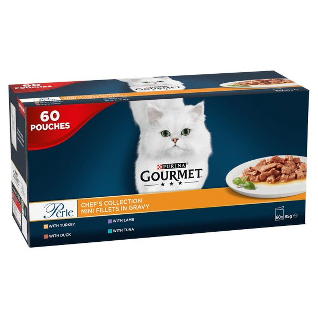 Gourmet Perle 7+ Senior Cat Chef's Collection  60 X 85G
