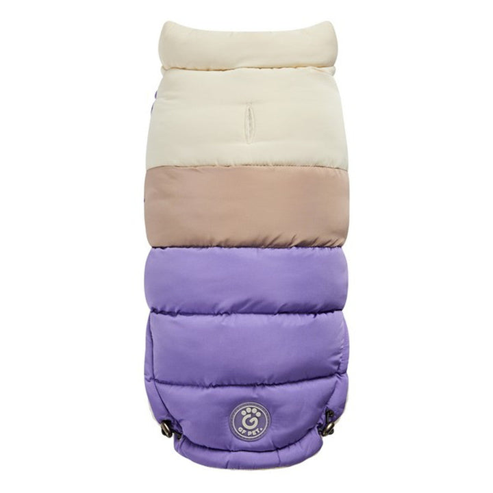 GF Pet Elasto-Fit Colour Block Puffer Purple