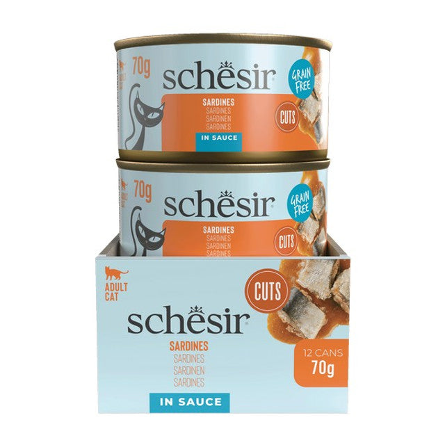 Schesir Grill Wholefood Cat Can Sardines 70g x 12