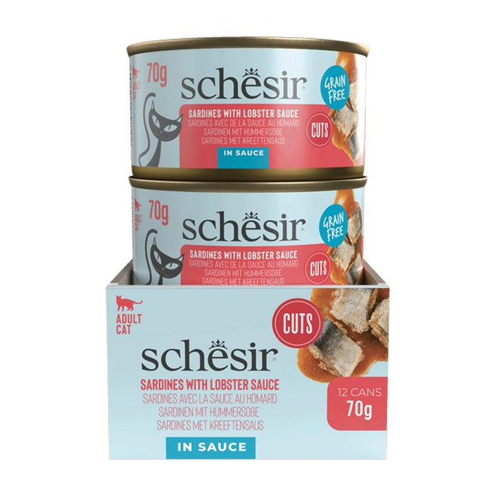 Schesir Grill Wholefood Cat Can Sardines in Lobster Consomme 70g x 12