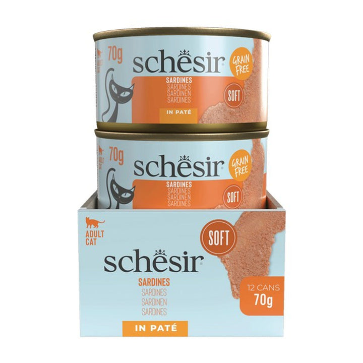 Schesir Grill Pate Cat Can Sardine 70g x 12