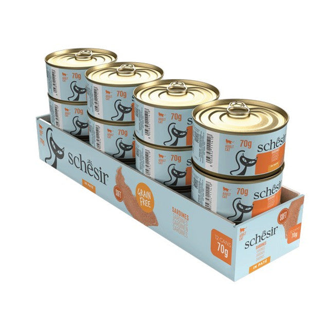 Schesir Grill Pate Cat Can Sardine 70g x 12