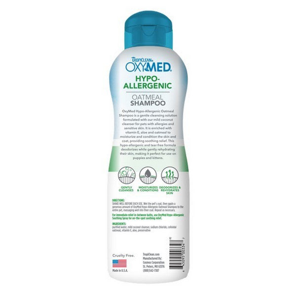 TropiClean OxyMed Hypoallergenic Shampoo for Pets 355ml