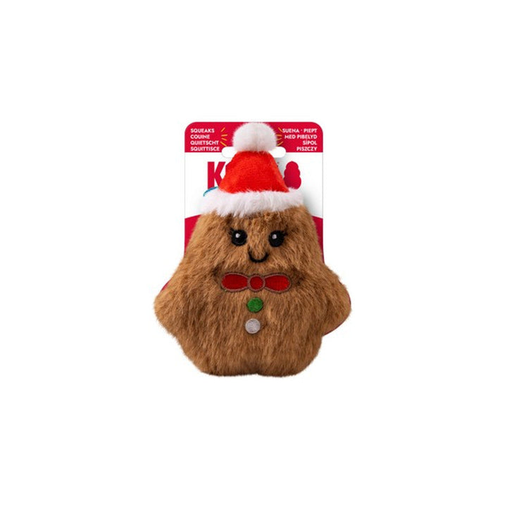 KONG Holiday Snuzzles Mini Gingerbread Brown XS
