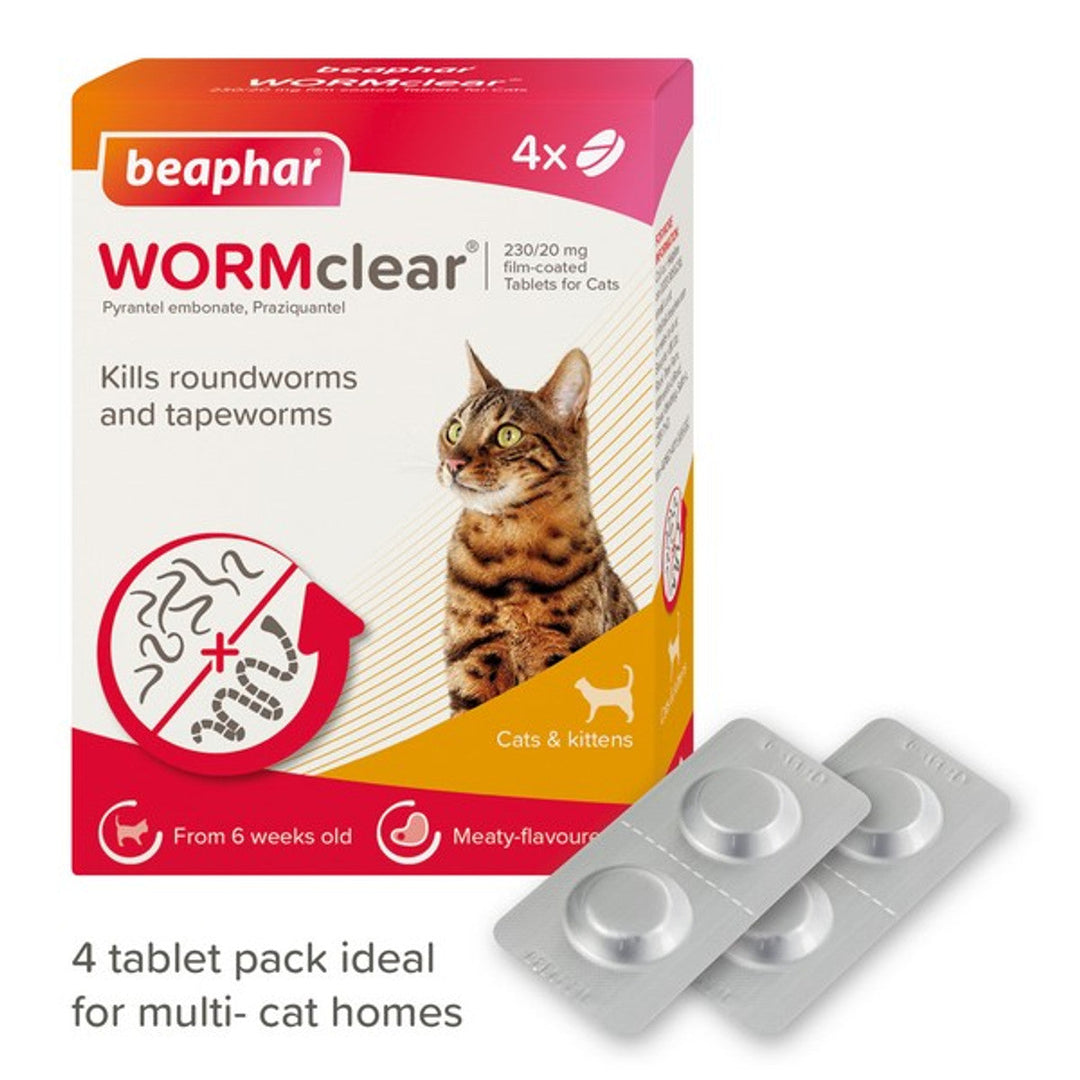 Beaphar Wormclear Cat 4 Tablets