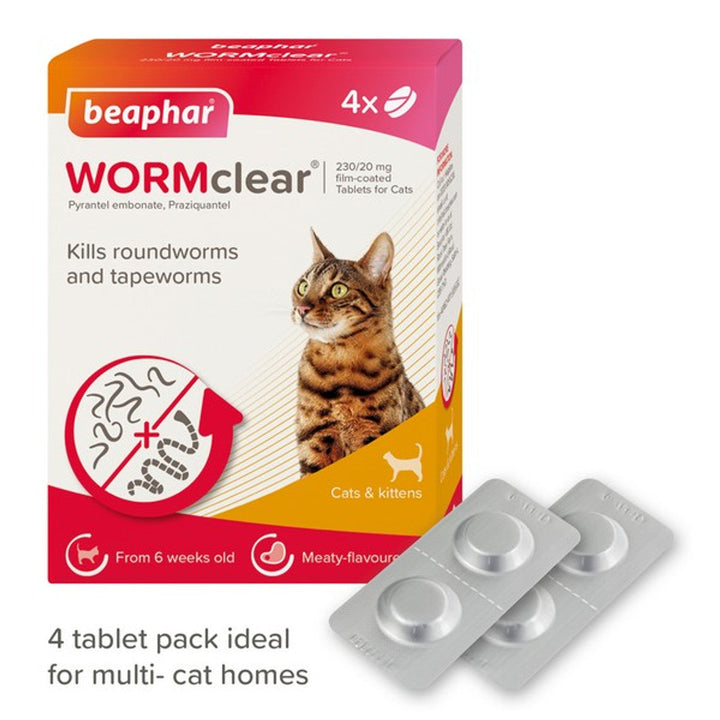 Beaphar Wormclear Cat 4 Tablets