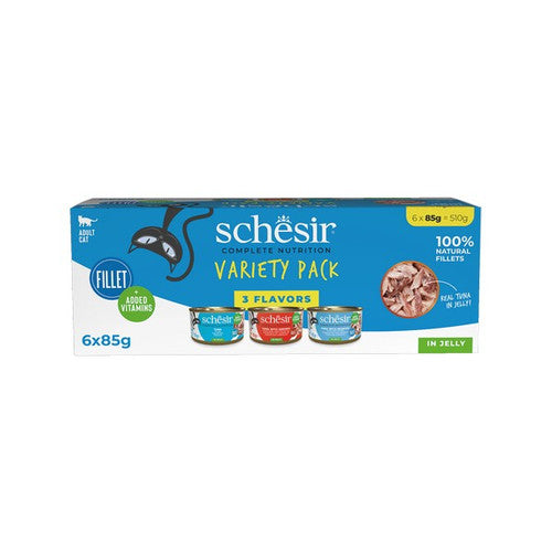 Schesir Variety Pack In Jelly Complete and Balanced 6X85g